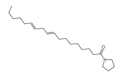 1-(1-Oxo-9,12-octadecadienyl)pyrrolidine Structure