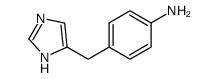4-(1H-IMIDAZOL-4-YLMETHYL)-PHENYLAMINE结构式