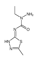 1-amino-1-ethyl-3-(5-methyl-1,3,4-thiadiazol-2-yl)urea结构式