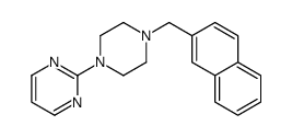 2-[4-(naphthalen-2-ylmethyl)piperazin-1-yl]pyrimidine结构式