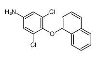 3,5-dichloro-4-naphthalen-1-yloxyaniline结构式