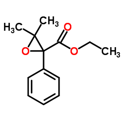 Ethyl 3,3-dimethyl-2-phenyl-2-oxiranecarboxylate结构式