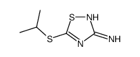 5-propan-2-ylsulfanyl-1,2,4-thiadiazol-3-amine Structure