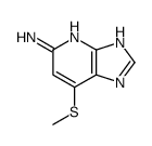 7-methylsulfanyl-1H-imidazo[4,5-b]pyridin-5-amine结构式