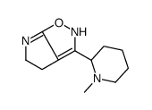 4H-Pyrrolo[3,2-d]isoxazole,5,6-dihydro-3-(1-methyl-2-piperidinyl)-(9CI)结构式