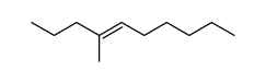 (E)-4-Methyl-4-decene Structure