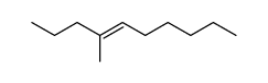 (E)-4-Methyl-4-decene结构式