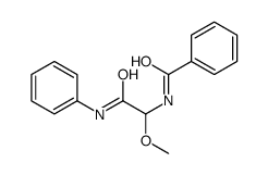 N-(2-anilino-1-methoxy-2-oxoethyl)benzamide结构式