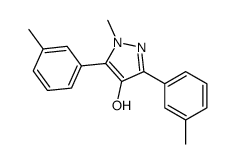 1-methyl-3,5-bis(3-methylphenyl)pyrazol-4-ol Structure