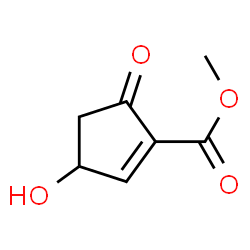 1-Cyclopentene-1-carboxylic acid, 3-hydroxy-5-oxo-, methyl ester (9CI) structure