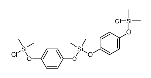 bis[4-[chloro(dimethyl)silyl]oxyphenoxy]-dimethylsilane结构式