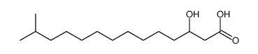 3-hydroxy-13-methyltetradecanoic acid结构式
