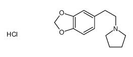 1-[2-(1,3-benzodioxol-5-yl)ethyl]pyrrolidine,hydrochloride Structure