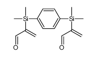 2-[[4-[dimethyl(3-oxoprop-1-en-2-yl)silyl]phenyl]-dimethylsilyl]prop-2-enal Structure