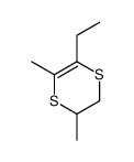 5-ethyl-2,6-dimethyl-2,3-dihydro-1,4-dithiine结构式