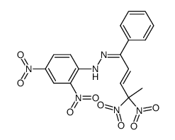 N-(2,4-Dinitro-phenyl)-N'-[(E)-4,4-dinitro-1-phenyl-pent-2-en-(Z)-ylidene]-hydrazine Structure