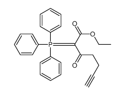 ethyl 3-oxo-2-(triphenyl-λ5-phosphanylidene)hept-6-ynoate Structure