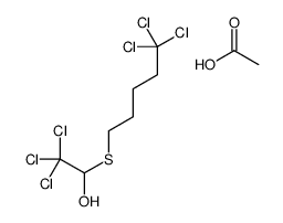 acetic acid,2,2,2-trichloro-1-(5,5,5-trichloropentylsulfanyl)ethanol结构式