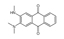 2-(dimethylamino)-3-(methylamino)anthracene-9,10-dione Structure
