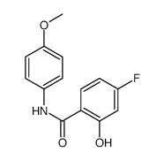 4-fluoro-2-hydroxy-N-(4-methoxyphenyl)benzamide Structure