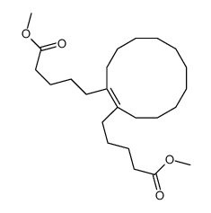 methyl 5-[2-(5-methoxy-5-oxopentyl)cyclododecen-1-yl]pentanoate结构式