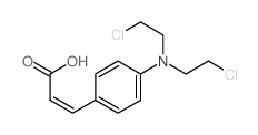 p-N,N-Bis(2-chloroethyl)aminocinnamic acid structure