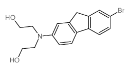 2-[(7-bromo-9H-fluoren-2-yl)-(2-hydroxyethyl)amino]ethanol结构式