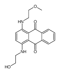 1-[(2-hydroxyethyl)amino]-4-[(2-methoxyethyl)amino]anthraquinone structure