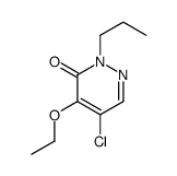 5-chloro-4-ethoxy-2-propylpyridazin-3-one结构式
