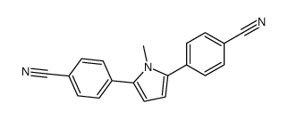 2,5-bis(4-cyanophenyl)-1-methylpyrrole结构式