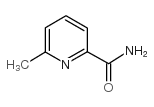 2-PYRIDINECARBOXAMIDE, 6-METHYL- structure