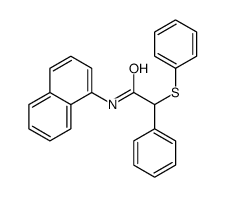 N-naphthalen-1-yl-2-phenyl-2-phenylsulfanylacetamide Structure