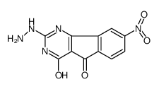 1H-Indeno1,2-dpyrimidine-2,4,5(3H)-trione, 8-nitro-, 2-hydrazone Structure