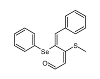 3-methylsulfanyl-5-phenyl-4-phenylselanylpenta-2,4-dienal Structure