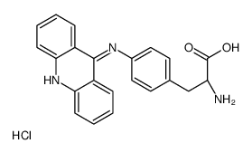 Phenylalanine, 4-(9-acridinylamino)-, monohydrochloride structure