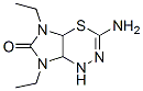 Imidazo[4,5-e][1,3,4]thiadiazin-6(1H)-one, 3-amino-5,7-diethyl-4a,5,7,7a-tetrahydro- (9CI) structure