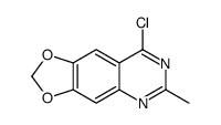 8-chloro-6-methyl-[1,3]dioxolo[4,5-g]quinazoline结构式