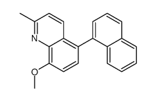 8-methoxy-2-methyl-5-naphthalen-1-ylquinoline Structure