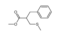 2-benzyl-3-methylthiopropanoic acid methyl ester Structure