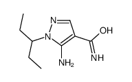 5-amino-1-pentan-3-ylpyrazole-4-carboxamide Structure