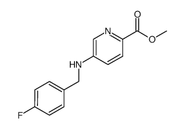 5-(4-fluoro-benzylamino)-pyridine-2-carboxylic acid methyl ester结构式