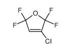 3-chloro-2,2,5,5-tetrafluoro-2,5-dihydrofuran结构式