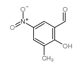 2-hydroxy-3-methyl-5-nitrobenzaldehyde structure