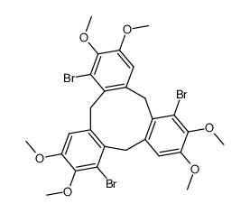 1,6,11-Tribromo-10,15-dihydro-2,3,7,8,12,13-hexamethoxy-5H-tribenzo[a,d,g]cyclononene Structure