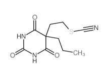 5-propyl-5-(2-thiocyanatoethyl)-1,3-diazinane-2,4,6-trione structure