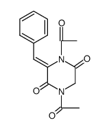 1,4-diacetyl-(Z)-3-benzylidene-2,5-piperazinedione Structure