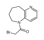 1-bromoacetyl-2,3,4,5-tetrahydro-1H-pyrido(3,2-b)azepine结构式