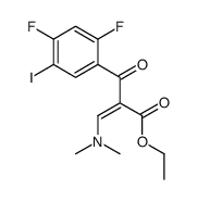 ethyl 2-(2,4-difluoro-5-iodobenzoyl)-3-(dimethylamino)prop-2-enoate结构式