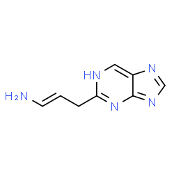 1-Propen-1-amine,3-(1H-purin-2-yl)- (9CI) Structure