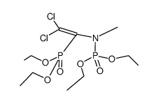 diethyl (2,2-dichloro-1-(diethoxyphosphoryl)vinyl)(methyl)phosphoramidate Structure